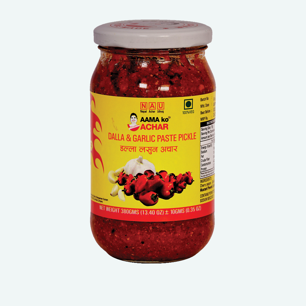 Aama Ko Achar Dalla & Garlic Paste Pickle-380Gm