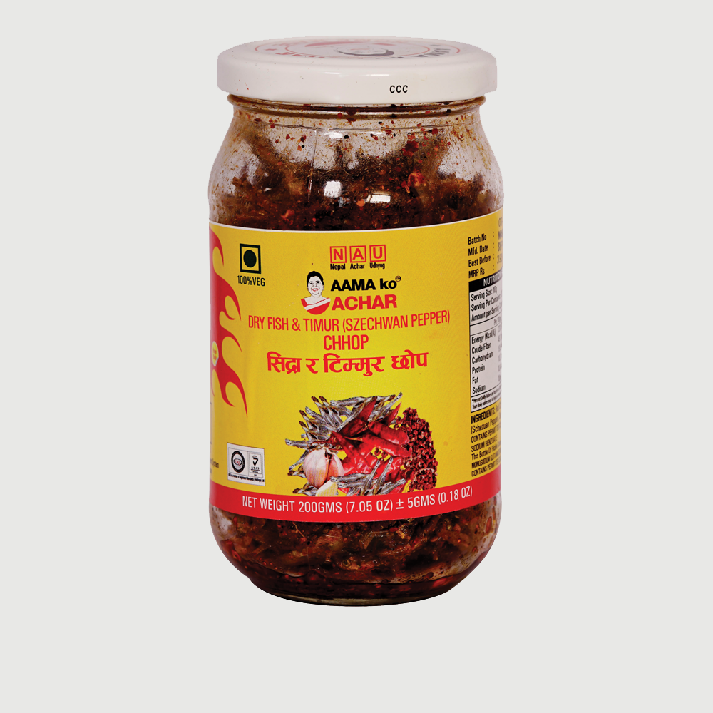 Aama Ko Achar Dry Fish & Timur (Szechuan Pepper) Chhop-200Gm