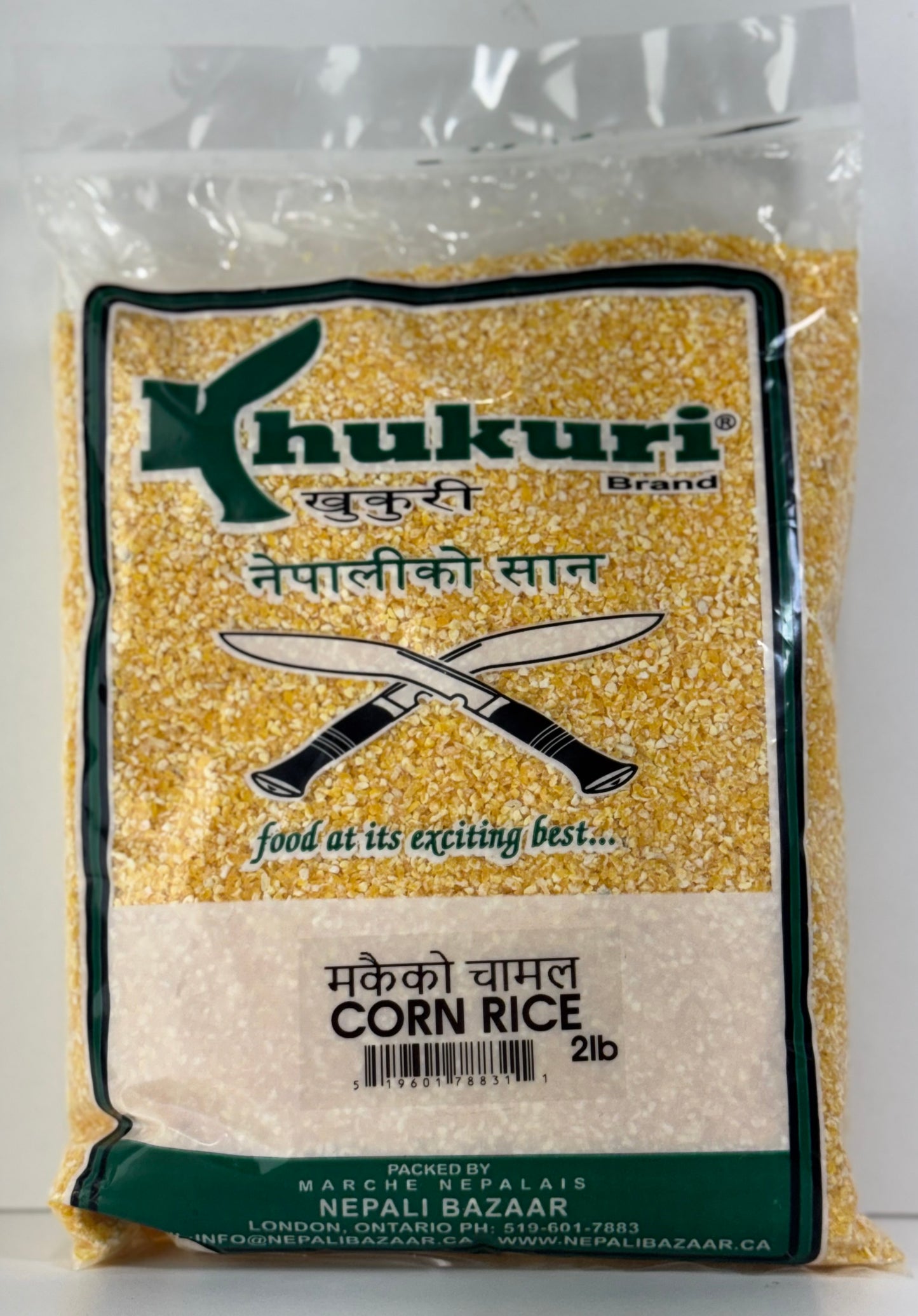 Khukuri Brand Makai Ko Chamal/Corn Rice-2Lb