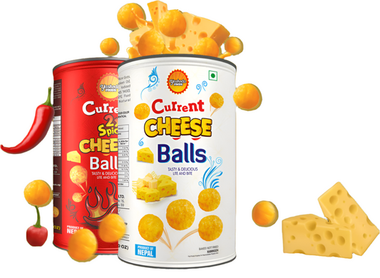 Current Cheese Balls Can - 125Gm