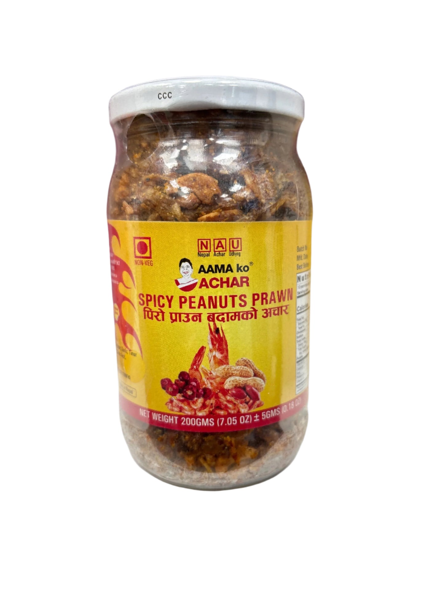 Aama ko Achar Spicy Peanuts Prawn-200Gm