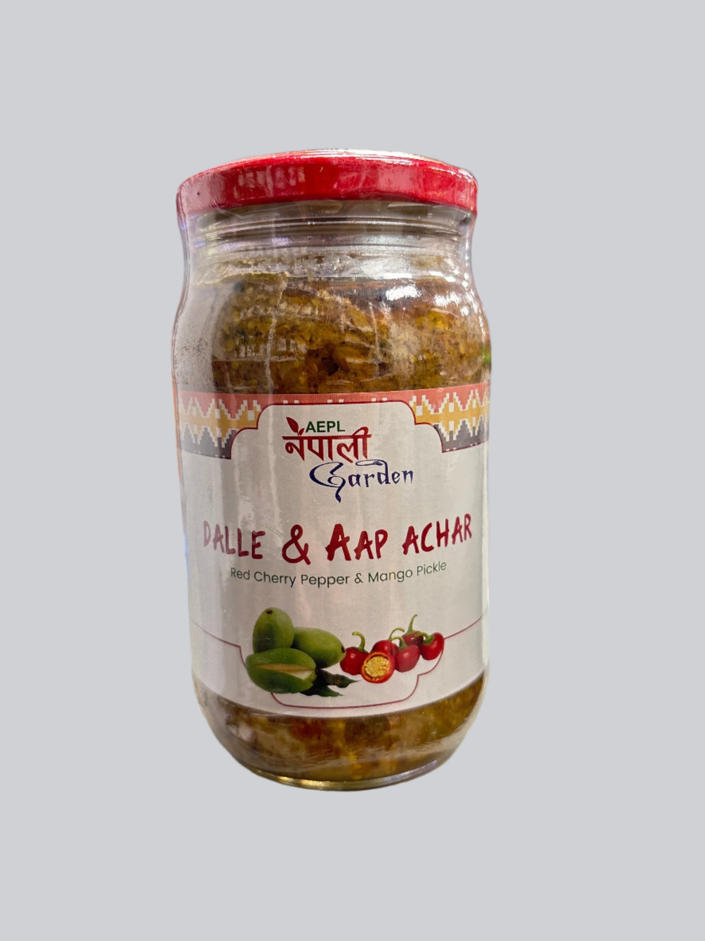 Nepali Garden Dalle & Aap Achar (Red Cherry Pepper & Mango Pickle)-350Gm