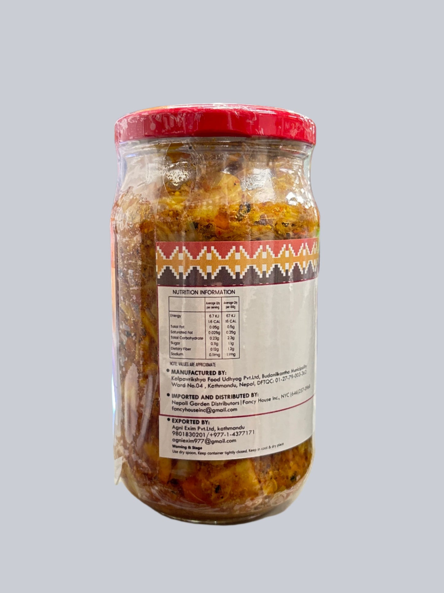 Nepali Garden Dalle & Katahar (Red Cherry Pepper & Jackfruit Pickle)-350Gm