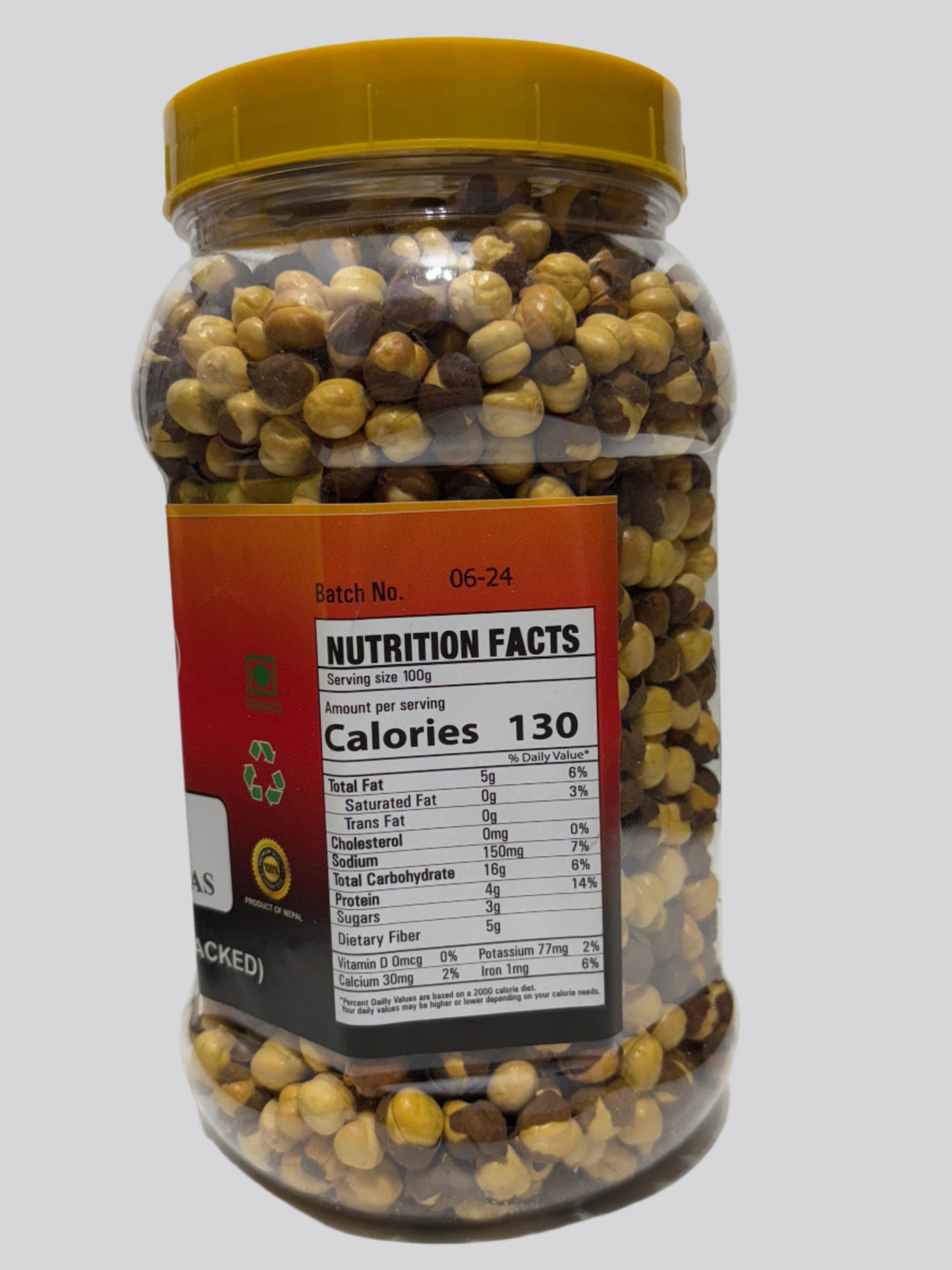 Khukuri Brand Roasted Chickpeas (Bhuteko Chana)-450Gm