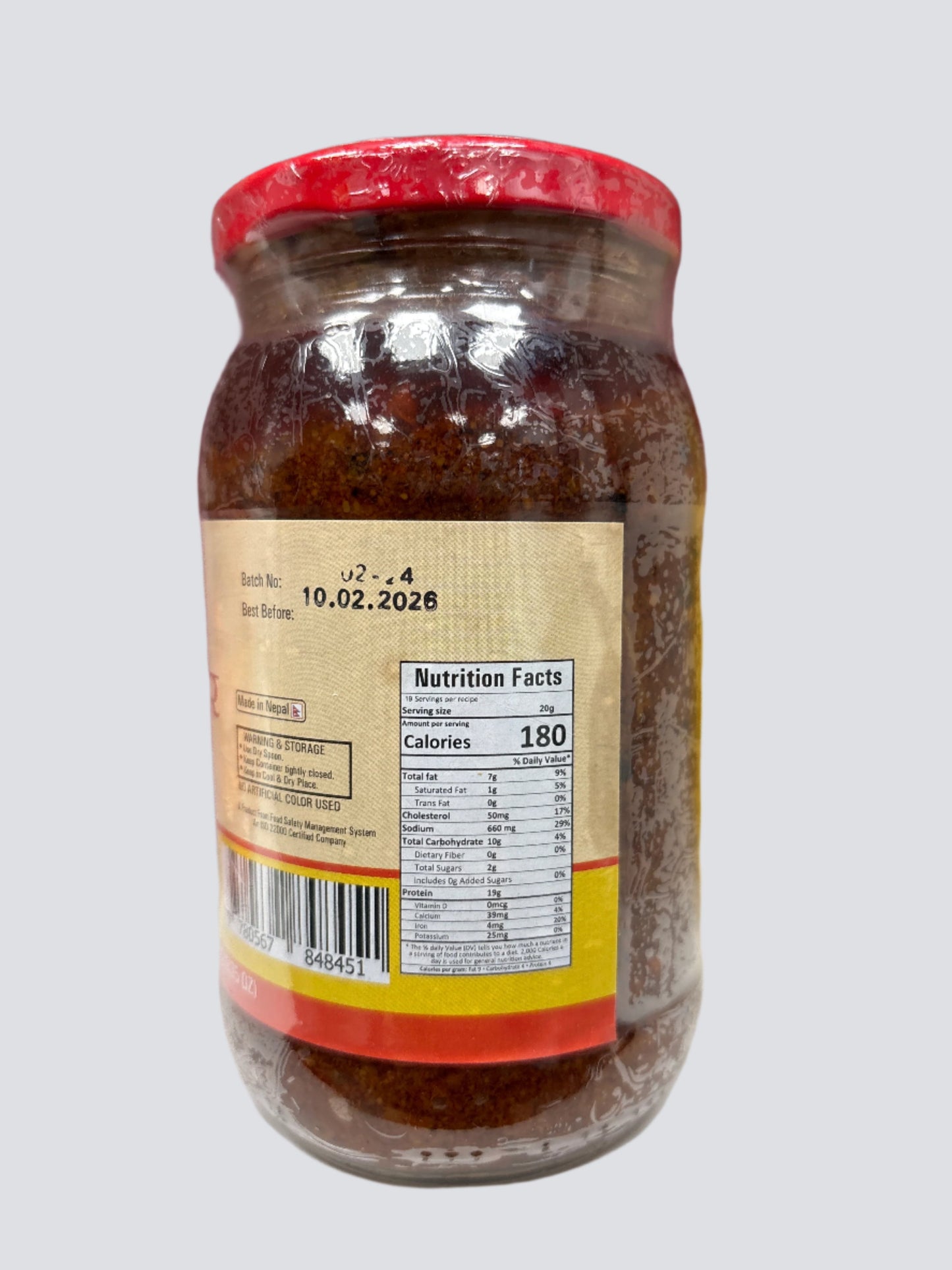 Kalo Kalki Ranga ko Achar-380Gm