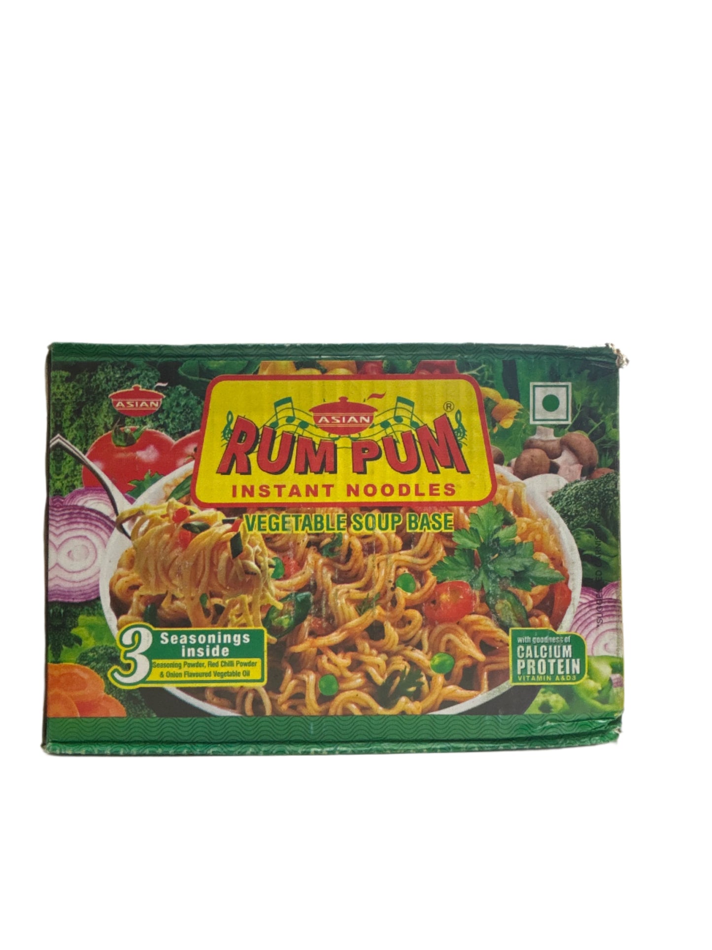 RumPum Vegetable Flavored Noodle Box- 1800Gm (60Gm x 30 pakcs)