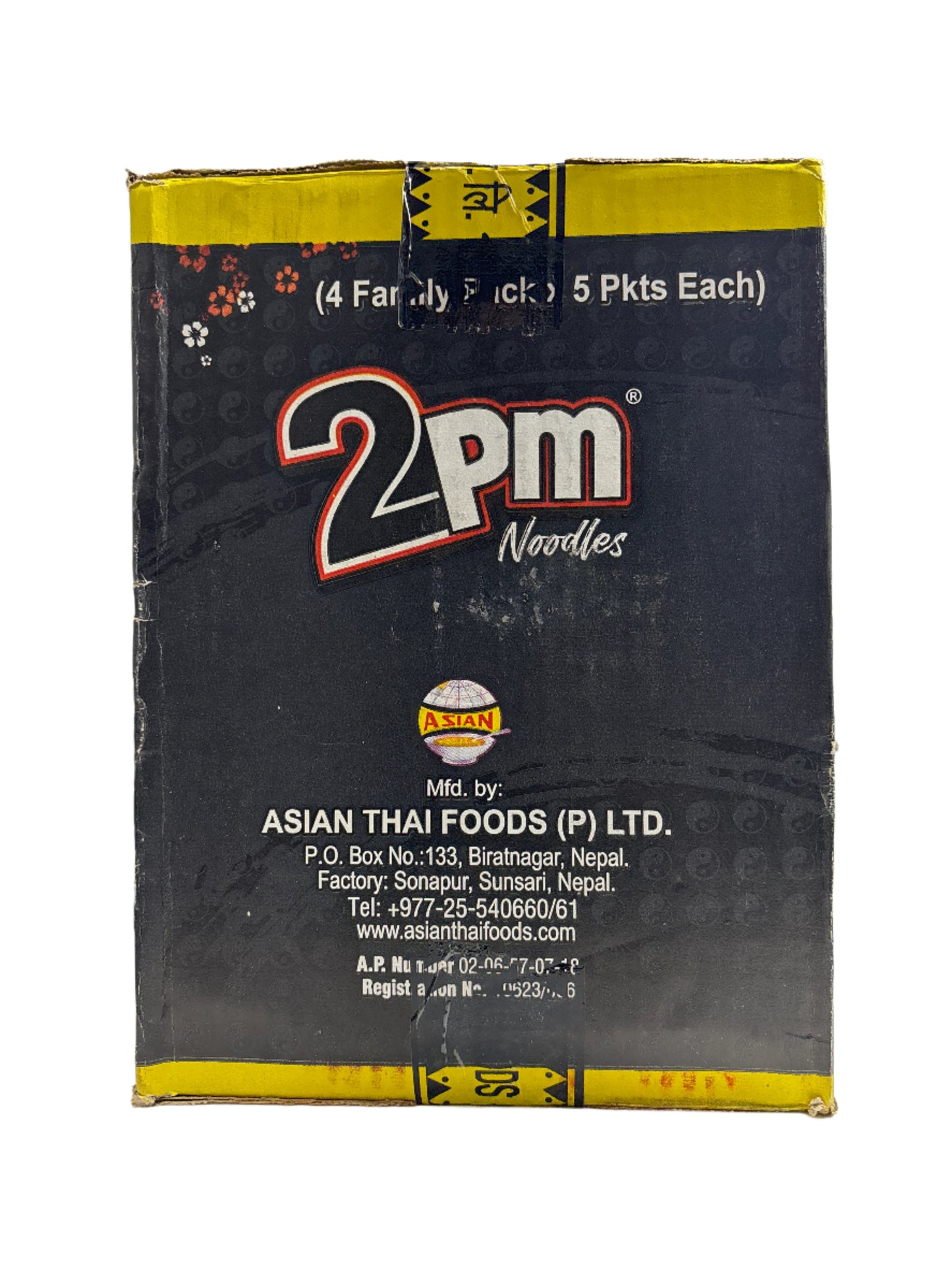 2PM Korean Ramen Noodle Box-2000Gm (500Gm x 4 packs)