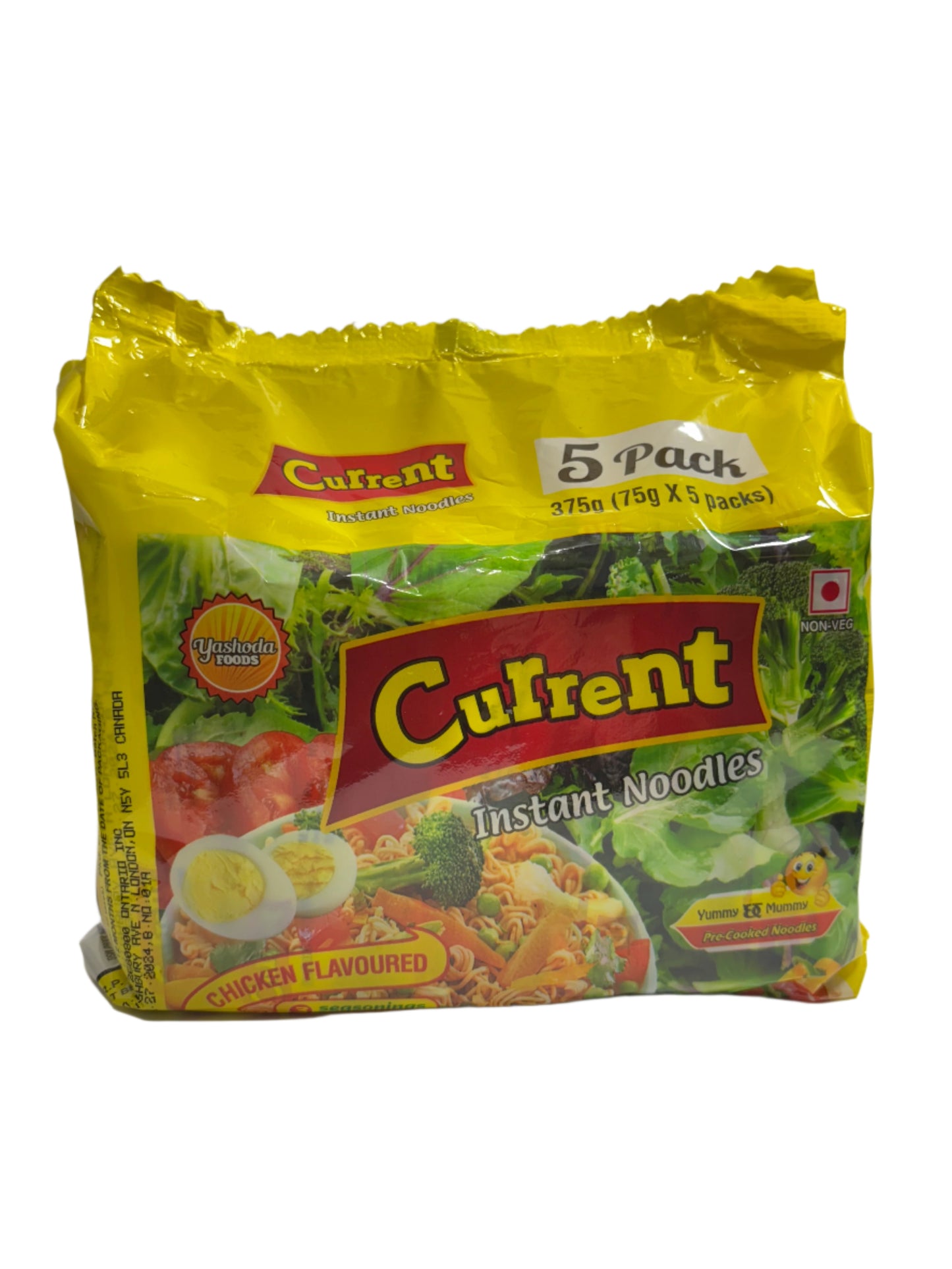 Current Instant Chicken Flavored Noodle-375Gm (75Gm x 5 packs)