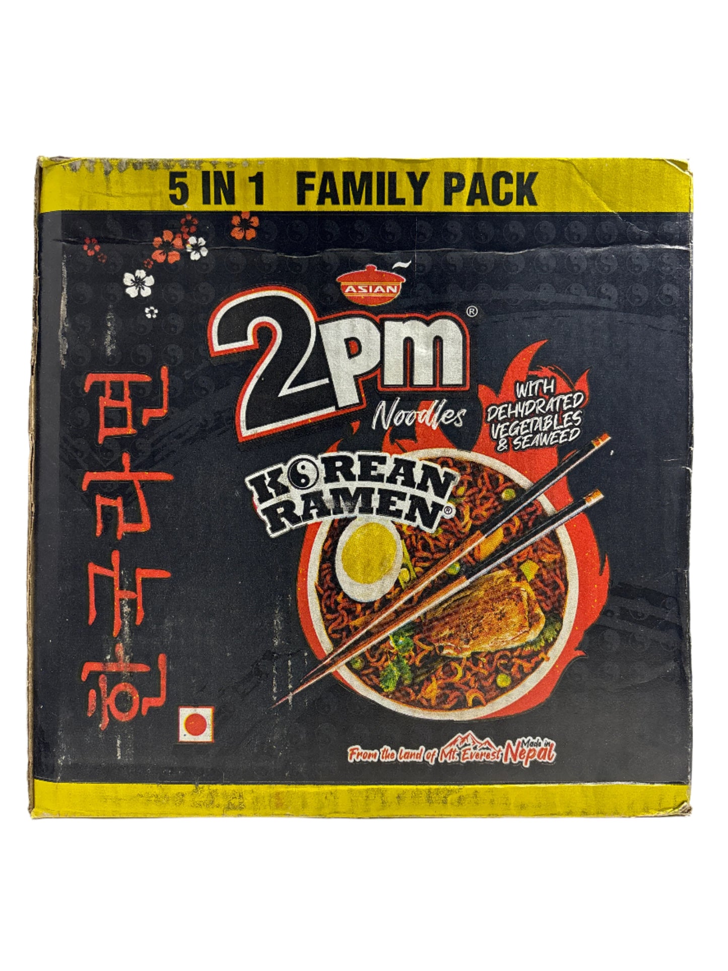 2PM Korean Ramen Noodle Box-2000Gm (500Gm x 4 packs)