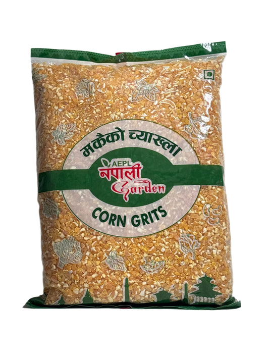 Nepali Garden Yellow Corn Grits (Makai ko Chyakhla)-1000Gm