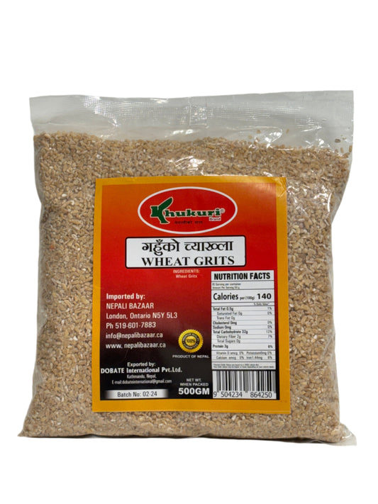 Khukuri Brand Wheat Grits (Gahu ko Chyakhla)-500Gm