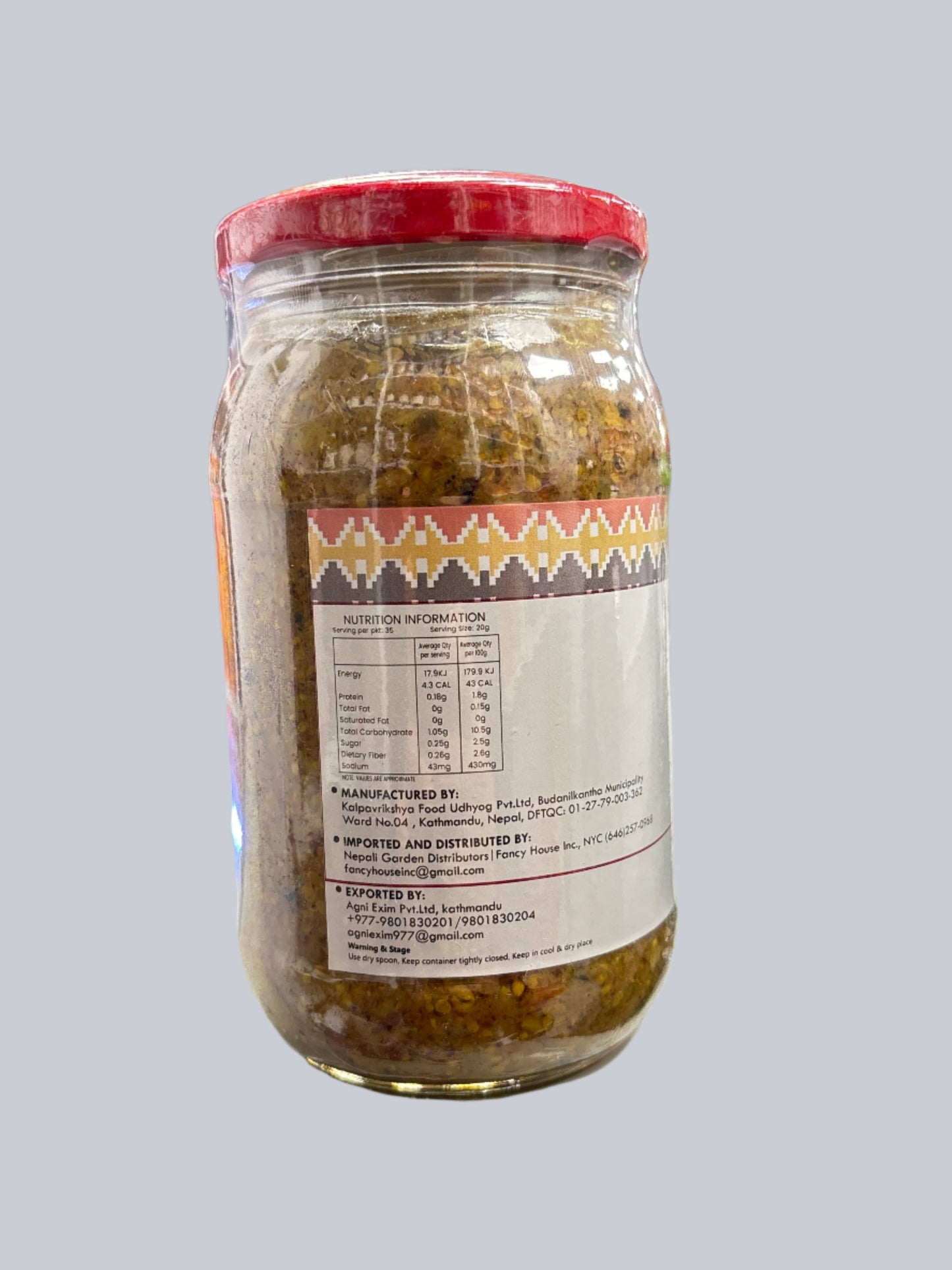 Nepali Garden Dalle & Aap Achar (Red Cherry Pepper & Mango Pickle)-350Gm