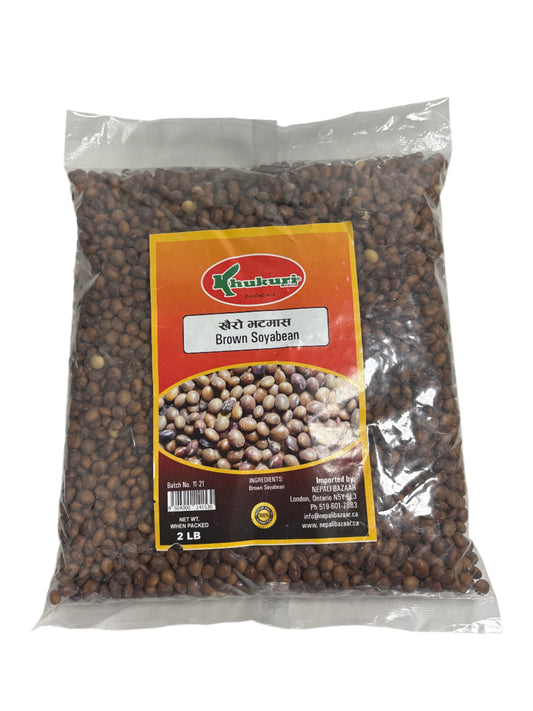 Khukuri Brand Brown Soyabean (Khairo Bhatmas)-2Lb