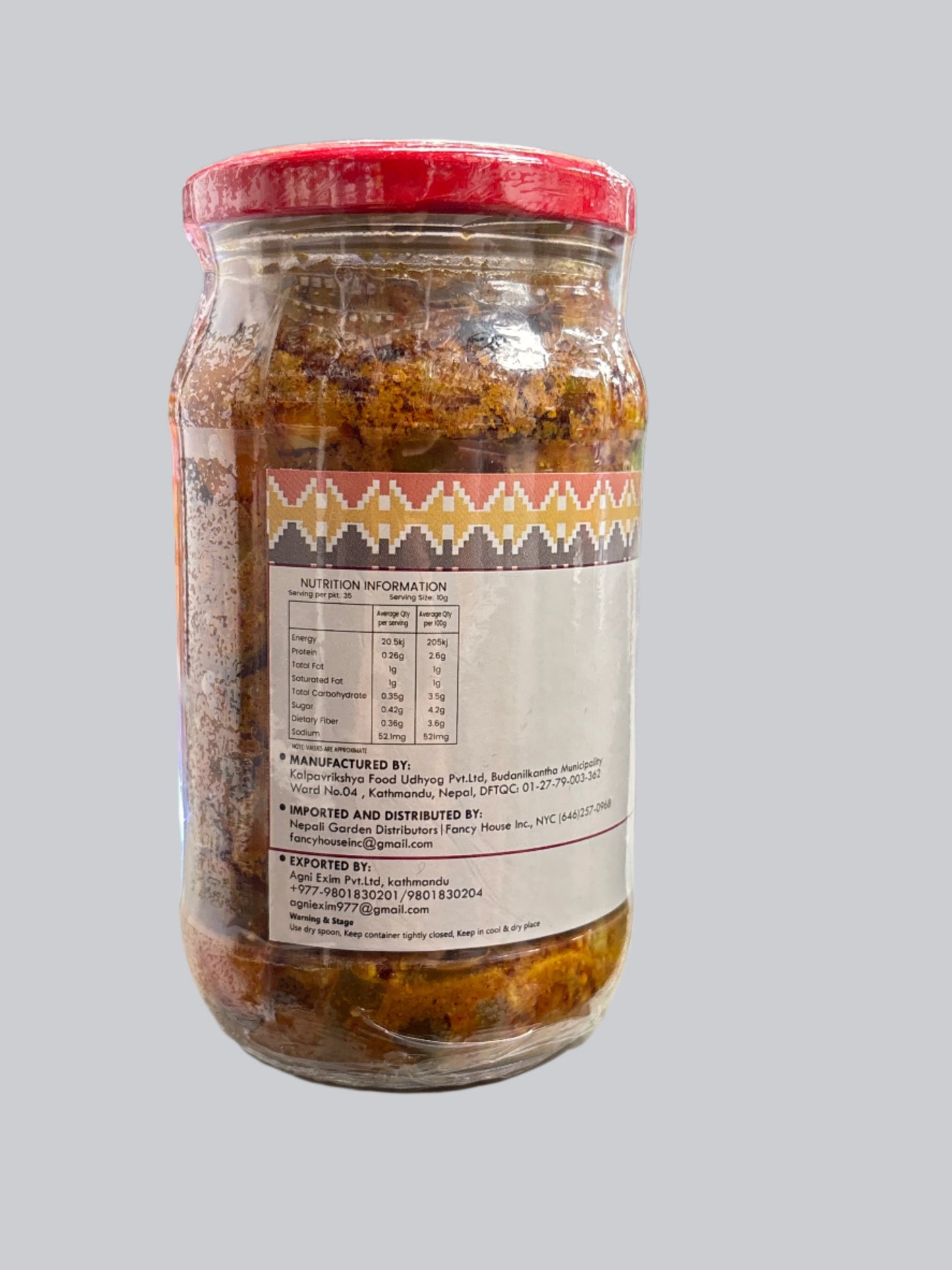 Nepali Garden Mix Achar (Mixed Pickle)-350Gm