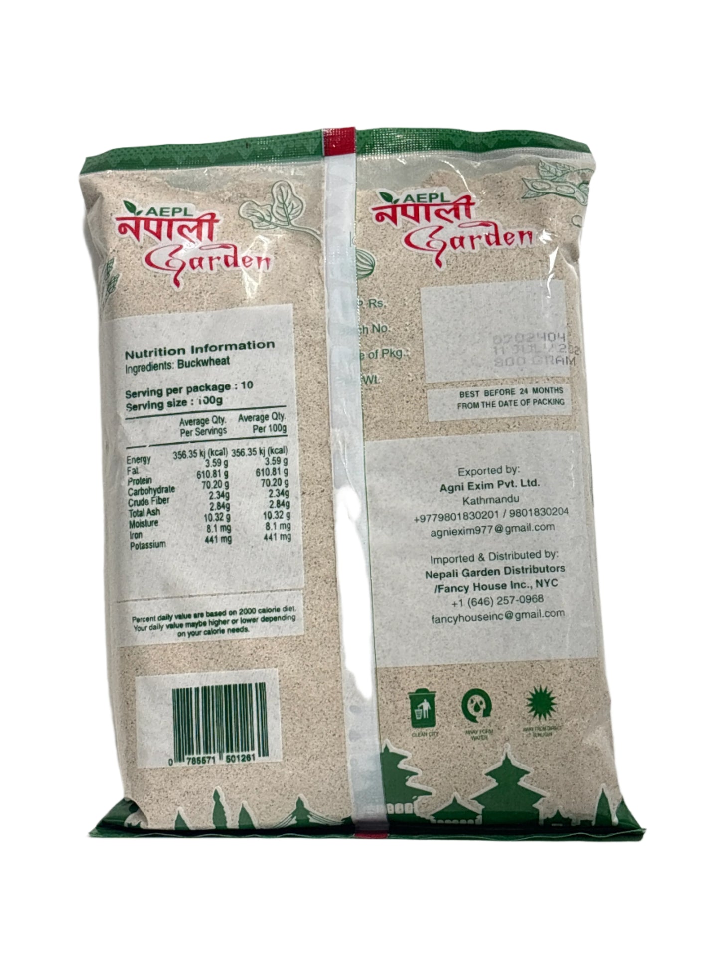 Nepali Garden Buckwheat Flour (Fapar ko Pitho)-800Gm