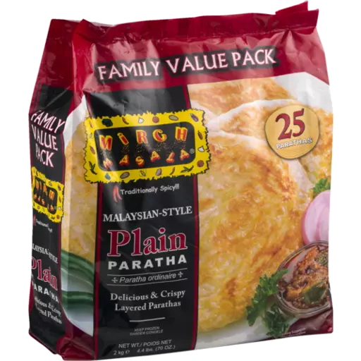 Mirch Masala Malaysian-Style Paratha - Family Pack (2Kg) - Front View