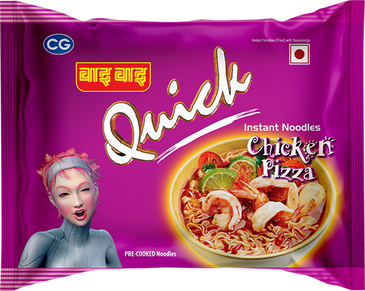 Wai Wai Instant Quick Chicken Pizza-75Gm